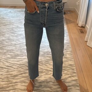 Re/Done Vintage Blue Straight Jeans